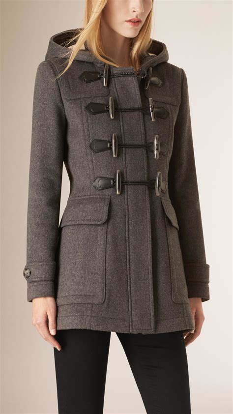 burberry wool duffle coat|burberry wool cashmere tailored coat.